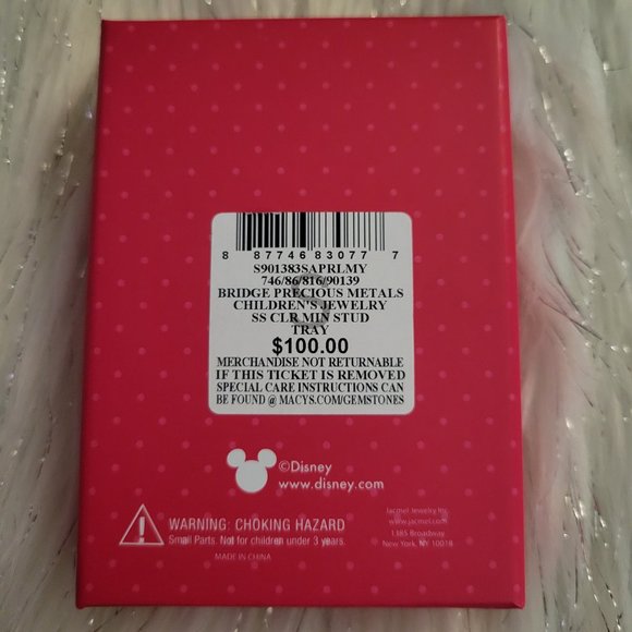Disney Minnie Mouse Stud Earring and Trinket Dish Set